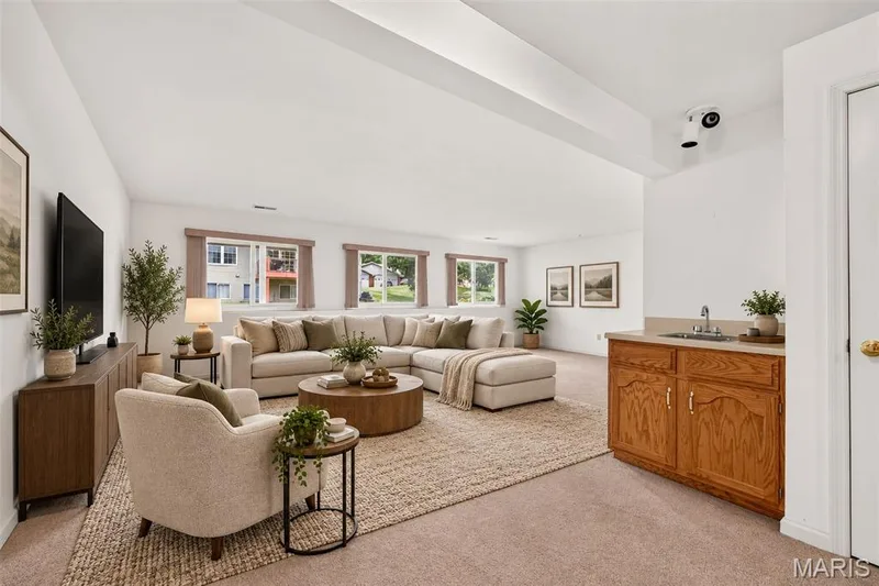 Virtual Staging of Lower Level — 2960 Sylvan Lane #5D, St Charles, MO 63301