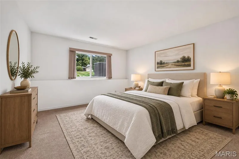 Virtual Staging of Lower Level 3rd Bedroom — 2960 Sylvan Lane #5D, St Charles, MO 63301