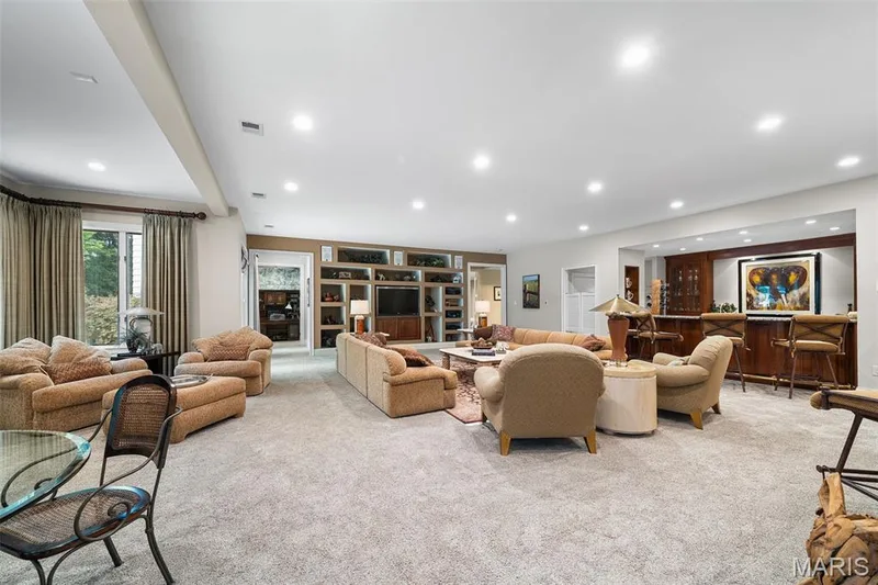 Great room lower level — 17712 Sugarberry Court, Chesterfield, MO 63005