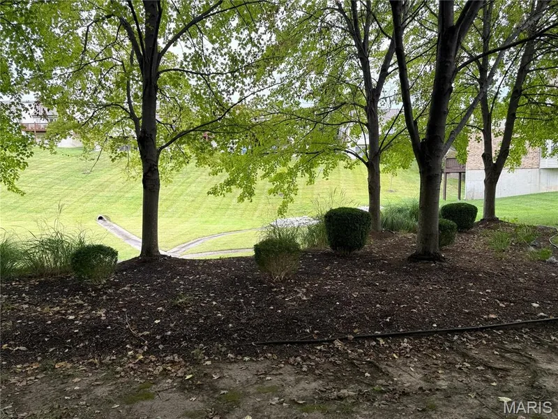 View into tree-lined common ground — 18 Country Bluff Court, St Charles, MO 63301
