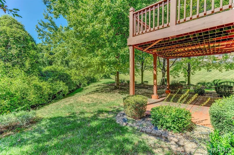 Tree-lined views. — 18 Country Bluff Court, St Charles, MO 63301