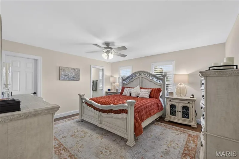 Recessed lighting, ceiling fan, and wood-finish flooring — 3708 Broad Street, St Charles, MO 63301