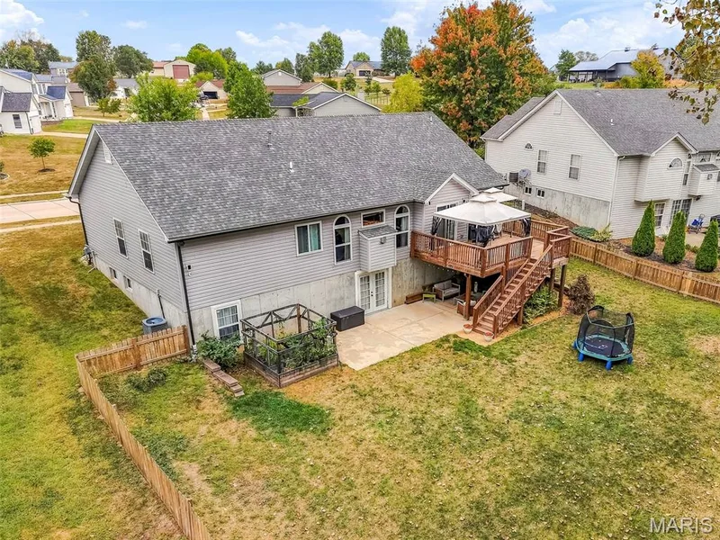 Large backyard, — 1840 Autumn Trail, Wentzville, MO 63385