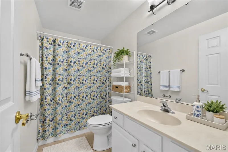 Single vanity with an integrated sink and chrome faucet — 20 Autumn Ridge Drive #83B, O'Fallon, MO 63366