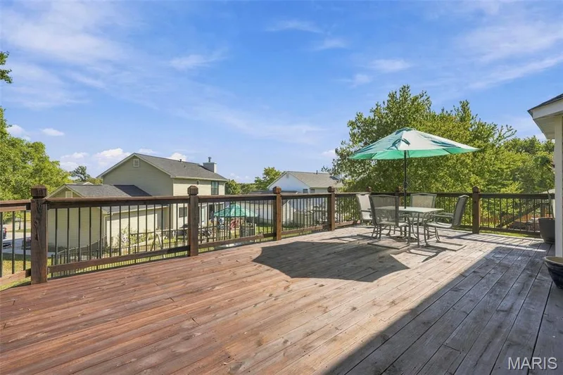 Rear deck overlooking the backyard. — 386 Beckley Place, St Charles, MO 63304