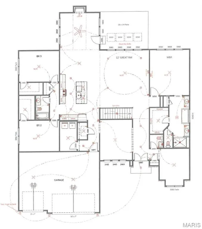 Woodside Main Level Floor Plan — 111 Country House Drive, O'Fallon, MO 63385