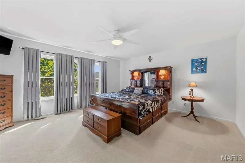 Primary bedroom Suite. This oversized room has plenty of room for a sitting area and a king sized bed! — 559 John Meyer Drive, St Charles, MO 63304