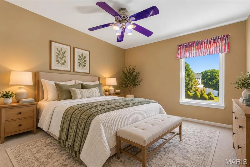 Virtually Staged Bedroom — 559 John Meyer Drive, St Charles, MO 63304