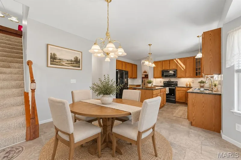 Virtually Staged Breakfast — 559 John Meyer Drive, St Charles, MO 63304