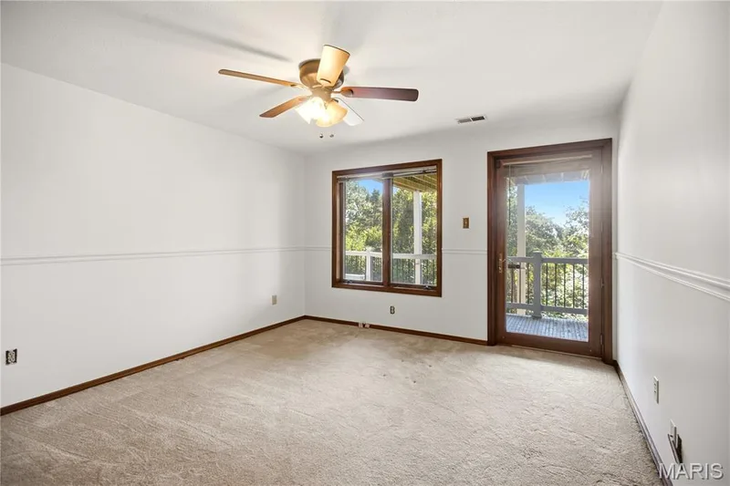 3rd bedroom with deck access. — 2 Rockwood Forest Glen, Wildwood, MO 63025