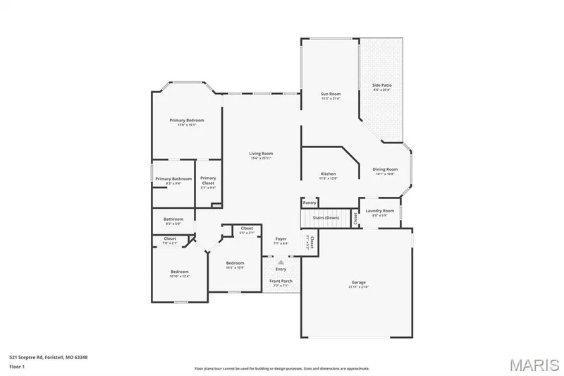 Floor plan — 521 Sceptre Road, Wentzville, MO 63385