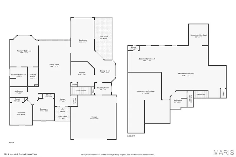 Floor plan — 521 Sceptre Road, Wentzville, MO 63385