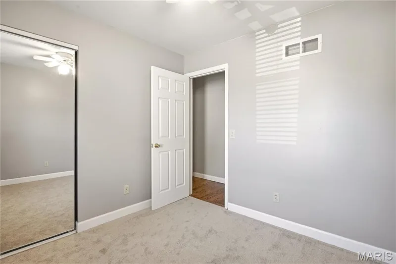 Closet and ceiling fan — 733 Cedar Glen Drive, Weldon Spring, MO 63304