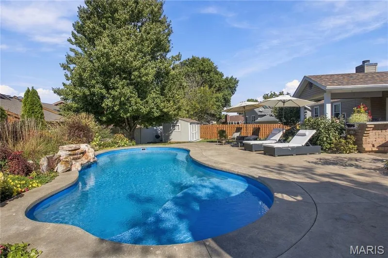 Tranquil waterfall — 733 Cedar Glen Drive, Weldon Spring, MO 63304