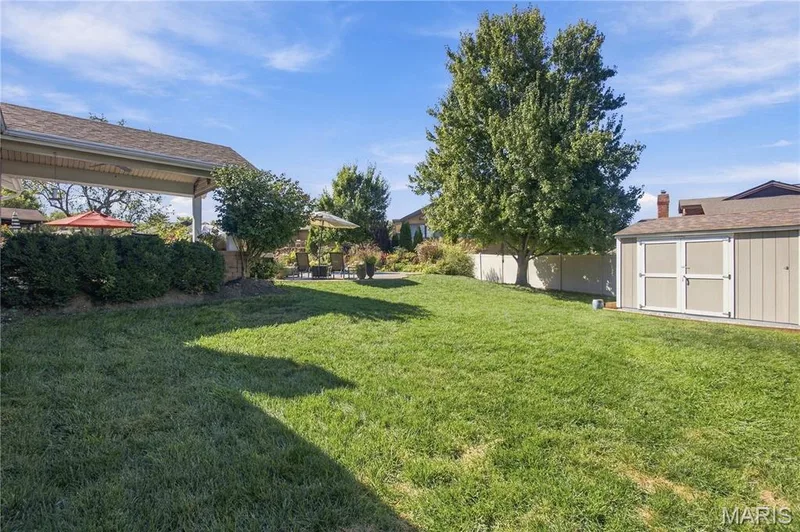 Still plenty of yard for the kids or pets — 733 Cedar Glen Drive, Weldon Spring, MO 63304