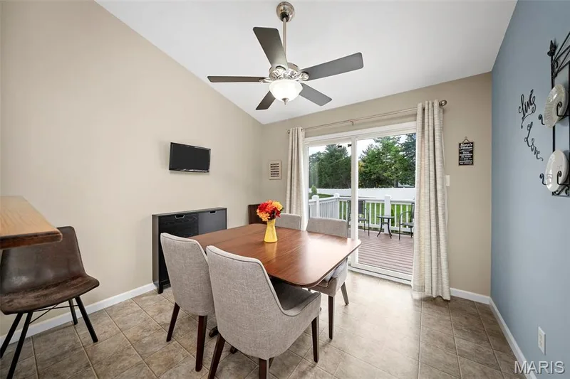 Easy access to the deck from the kitchen. — 17 Belmonte Court, Lake St. Louis, MO 63368