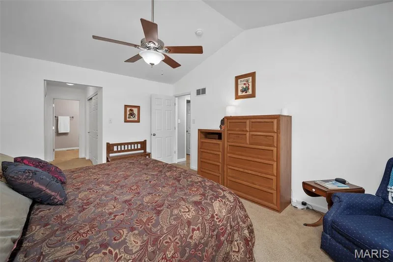 Separate closets flank the way to the primary en suite. — 17 Belmonte Court, Lake St. Louis, MO 63368