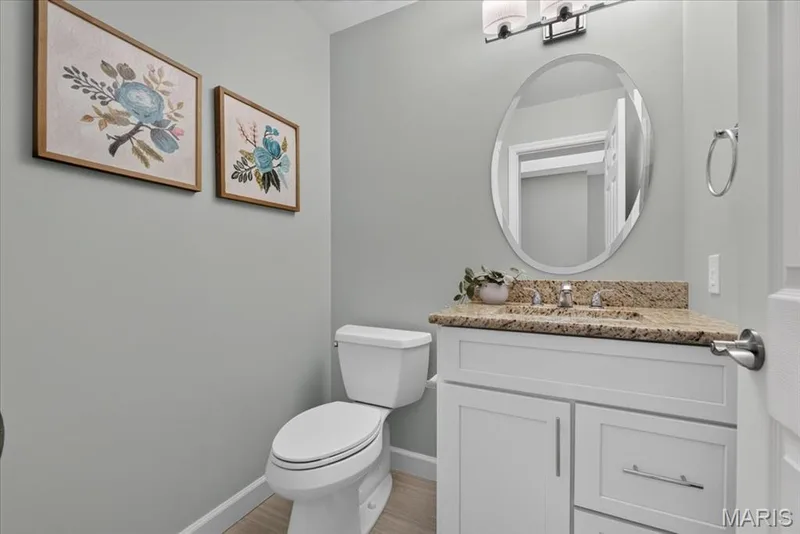 Hall Half Bath — 15425 Braefield Drive, Chesterfield, MO 63017