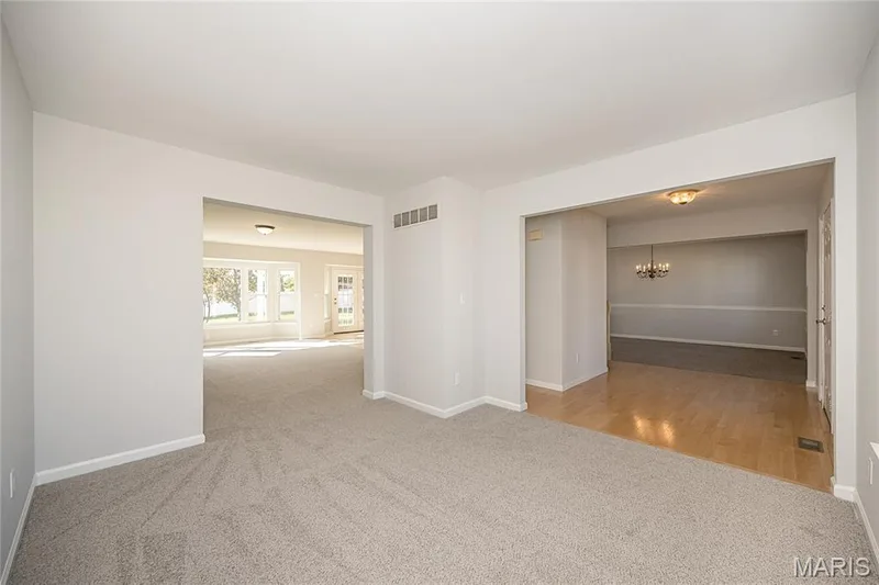 Front living room creates a flex space that could be an office or playroom — 117 Black Lantern Trail, St Peters, MO 63376