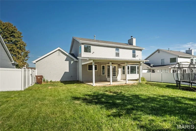 Fully fenced in backyard — 117 Black Lantern Trail, St Peters, MO 63376