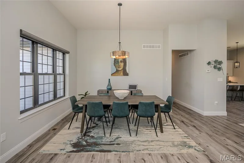 The use of windows in this custom home is key to this bright and cheerful space.  So nice to come home to! — 121 Eagle Estates Drive, Lake St. Louis, MO 63367
