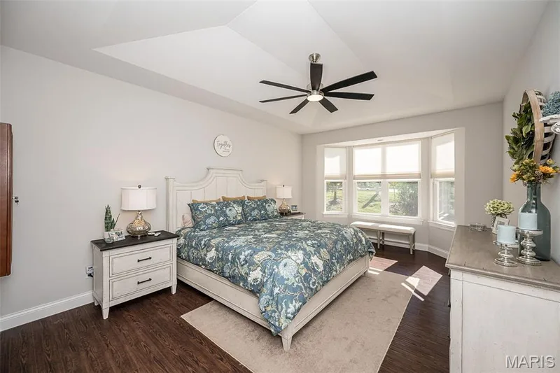 Tray ceiling with recessed lighting — 1509 Woodside Hills Drive, St Peters, MO 63376