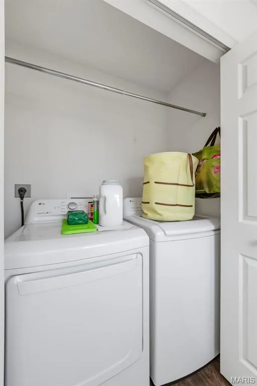 Laundry day just got easier! Enjoy the convenience of main-floor laundry, complete with a washer and dryer that stay with the home! — 6002 Suntan Drive, St Charles, MO 63301