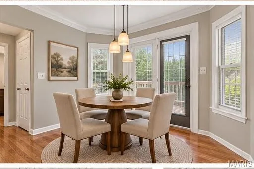 Digitally Staged Breakfast Room — 71 Gray Owl Garth Court, St Charles, MO 63304