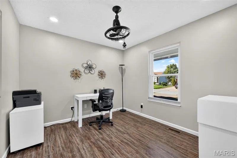 The third bedroom offers a wonderful modern fan! — 2335 Federalist Place, O'Fallon, MO 63368