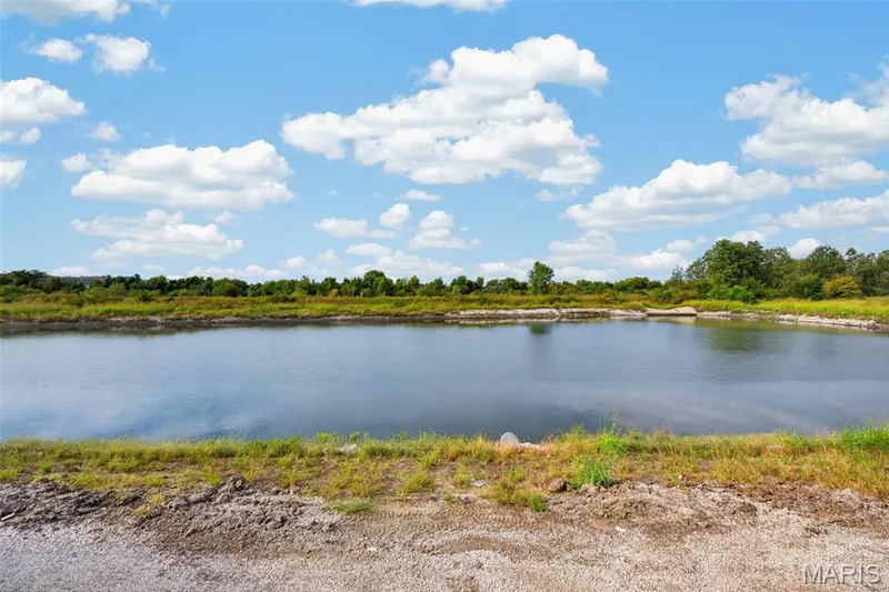 Water feature surrounded by natural landscaping — 2974 Memphis Street, St Charles, MO 63301