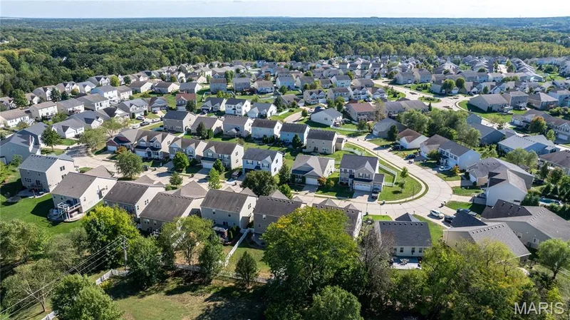 Aerial View of 2542 Amber Willow Court, Lake St Louis, Missouri 63367 — 2542 Amber Willow Court, Lake St. Louis, MO 63367