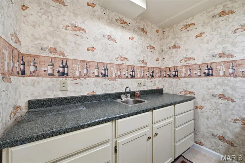Lower level bar area with sink. — 1615 Wainscott Court, O'Fallon, MO 63366