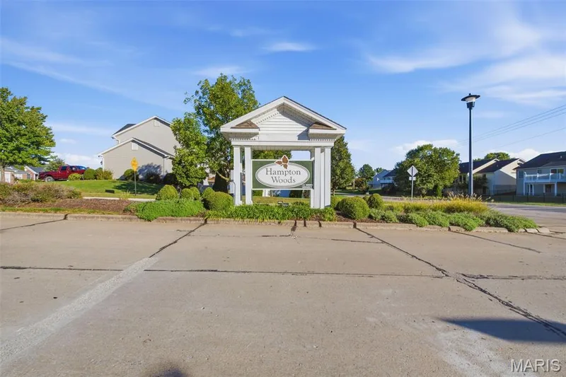 Entrance to a lovely neighborhood that has one way in and one way out. — 1615 Wainscott Court, O'Fallon, MO 63366