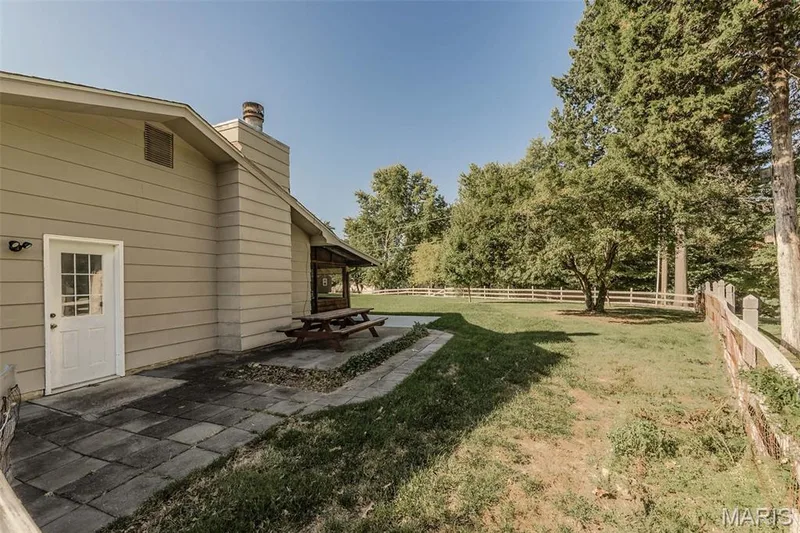 Side patio - picnic table stays — 357 Beaver Lake Drive, St Charles, MO 63303