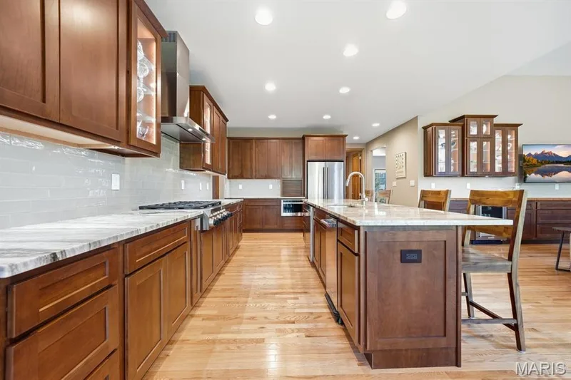 Granite counter tops and built in appliances — 117 Trail Creek Court, St Charles, MO 63304