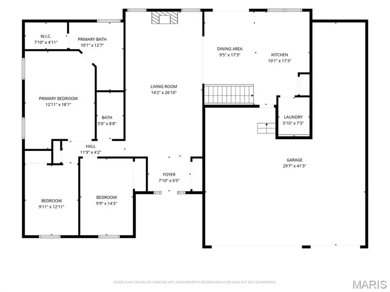 Main Level Floor Plan — 84 Reuben Court, O'Fallon, MO 63376