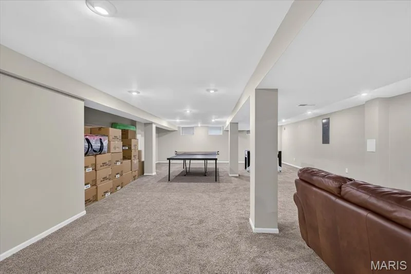 A spacious lower level with endless possibilities - recreation or your media space. — 15056 Isleview Drive, Chesterfield, MO 63017