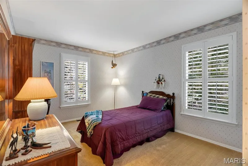 3rd Bedroom  Nice Size Room with Plantation Shutters — 29 Rockwood Forest Valley, Wildwood, MO 63025