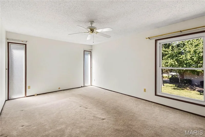 Unique combination of windows and wall space make the primary a great space. — 2311 Blue Hill Road, Chesterfield, MO 63017