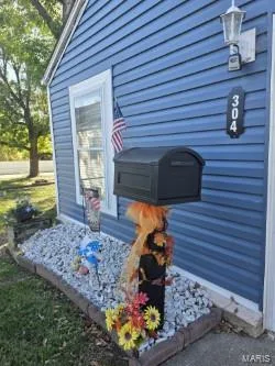 Front door with rock garden and adorable mailbox! — 304 W Pitman Street, O'Fallon, MO 63366