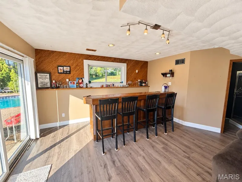 Custom bar on wheels for indoor/outdoor entertainment — 111 Valvero Drive, St Charles, MO 63304