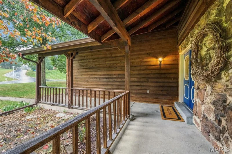 Full covered front porch — 29 Number Six Green Drive #A, St Charles, MO 63303