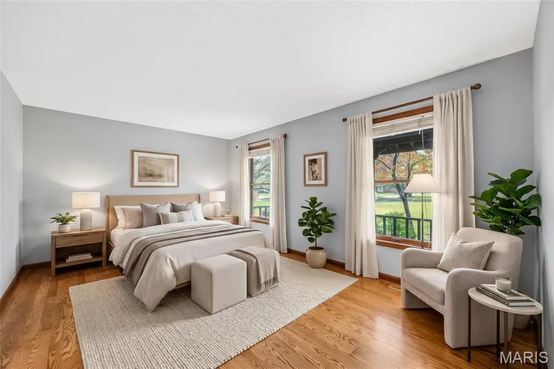Virtually Staged Primary Suite — 29 Number Six Green Drive #A, St Charles, MO 63303