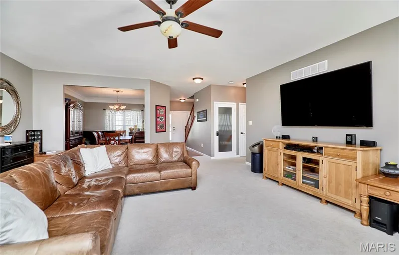Great Room view into the formal dining room — 7428 Heathermoor Lane, Dardenne Prairie, MO 63368