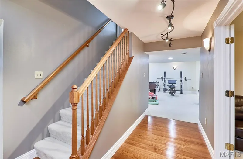 View into the large family/rec/game room in lower level — 7428 Heathermoor Lane, Dardenne Prairie, MO 63368