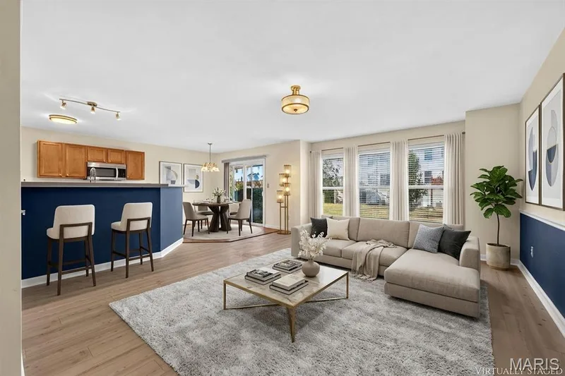 Main Level virtually staged — 203 Sword Lily Drive, O'Fallon, MO 63366
