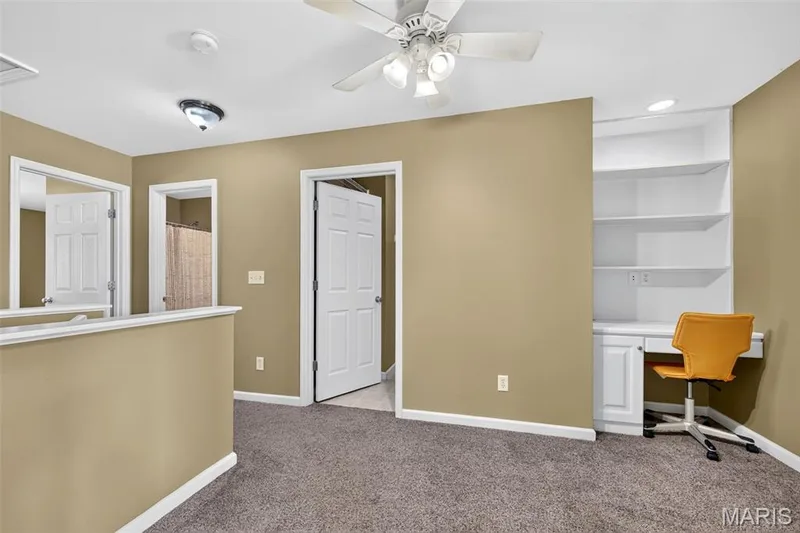 Loft with built in desk. — 60 Country Field Court, Lake St. Louis, MO 63367