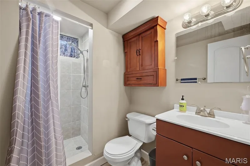 Lower level with a full bathroom — 35 Connie Drive, St Charles, MO 63301