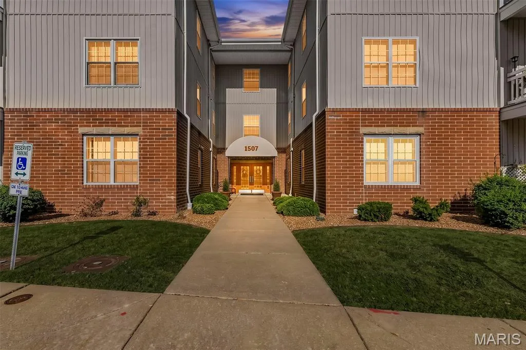 Entrance to Building. Condo is to the left of the doors. — 1507 S Old Highway 94 #204, St Charles, MO 63303