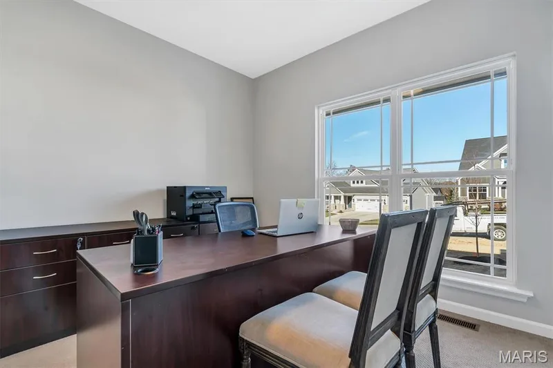 Bedroom is shown as an office. Photo Representation of Similar Home.  Some Features Shown May Be Optional Upgrades. — 561 Ryehill Drive, St Peters, MO 63376
